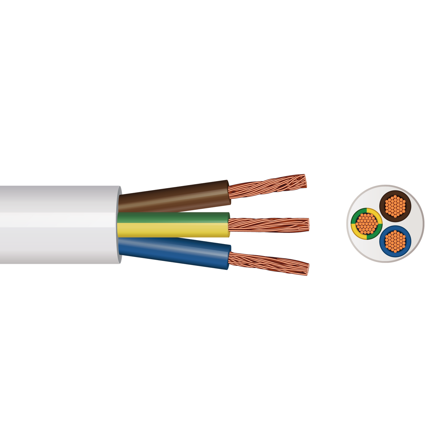 Pitacs 3183B 3 Core Round Flex LSZH Cable