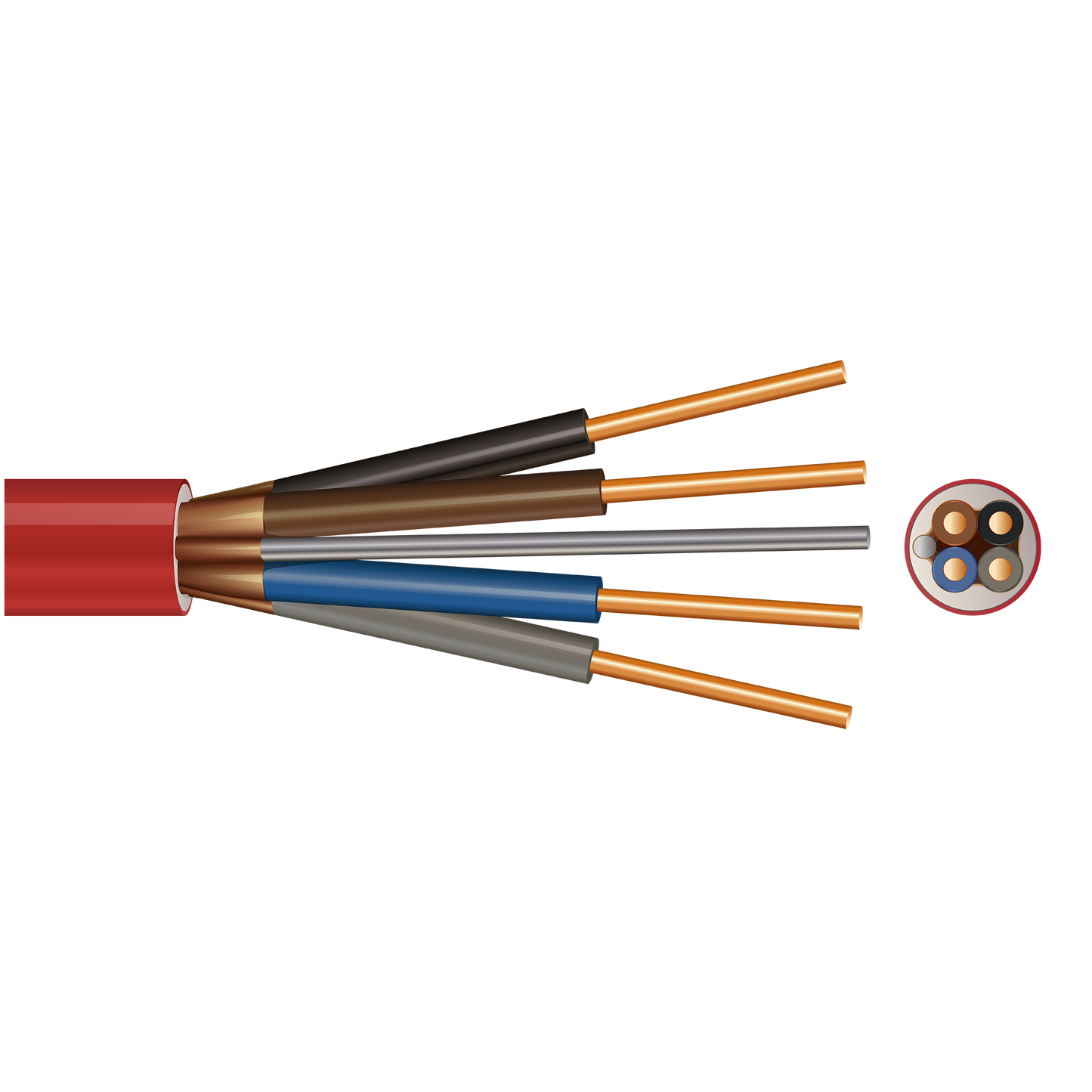Pitacs 4CEFC 4 Core Enhanced Firecross Cable