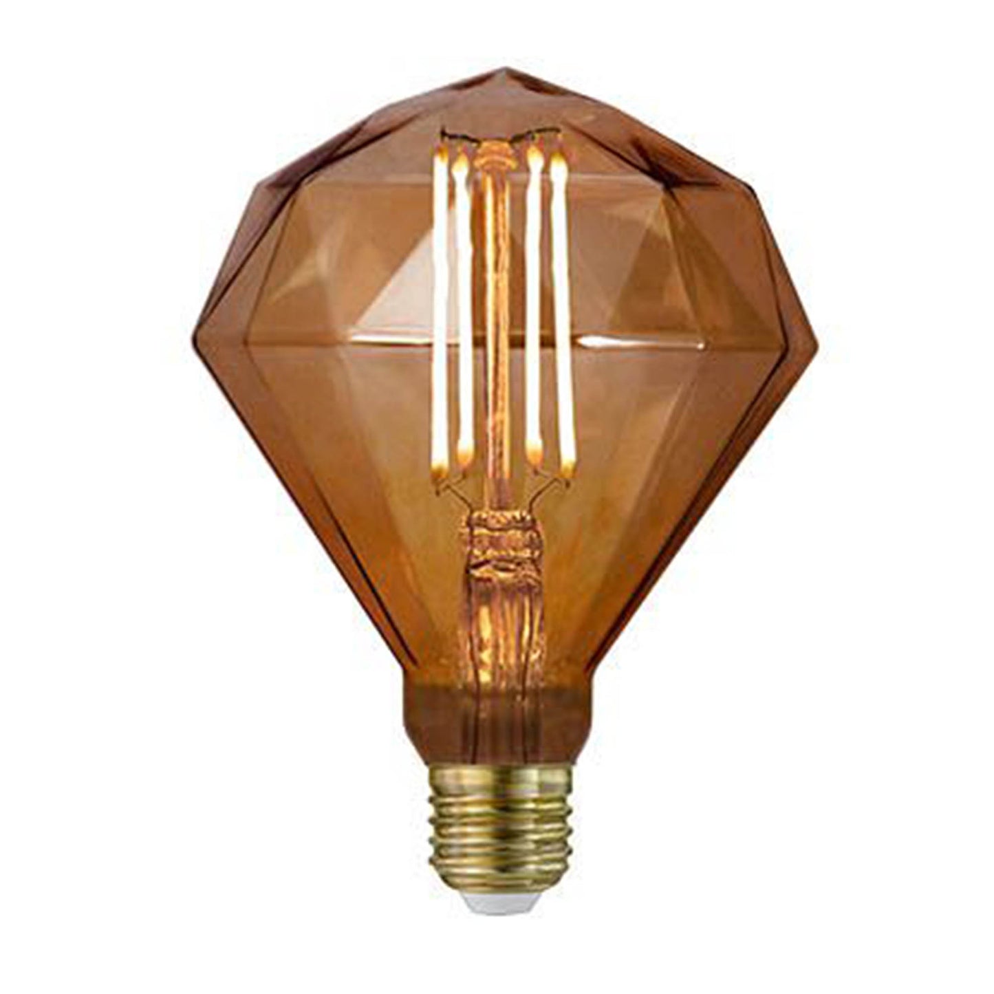 TIME LED Antik Diamond 4W E27 COB LED Filament Lamp (Gold)