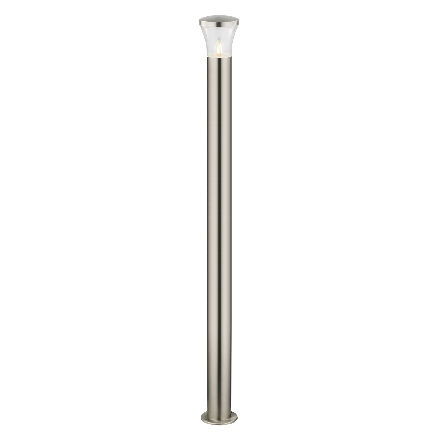 TIME LED Landscape Stainless Steel E27 Garden Bollard Light Fitting