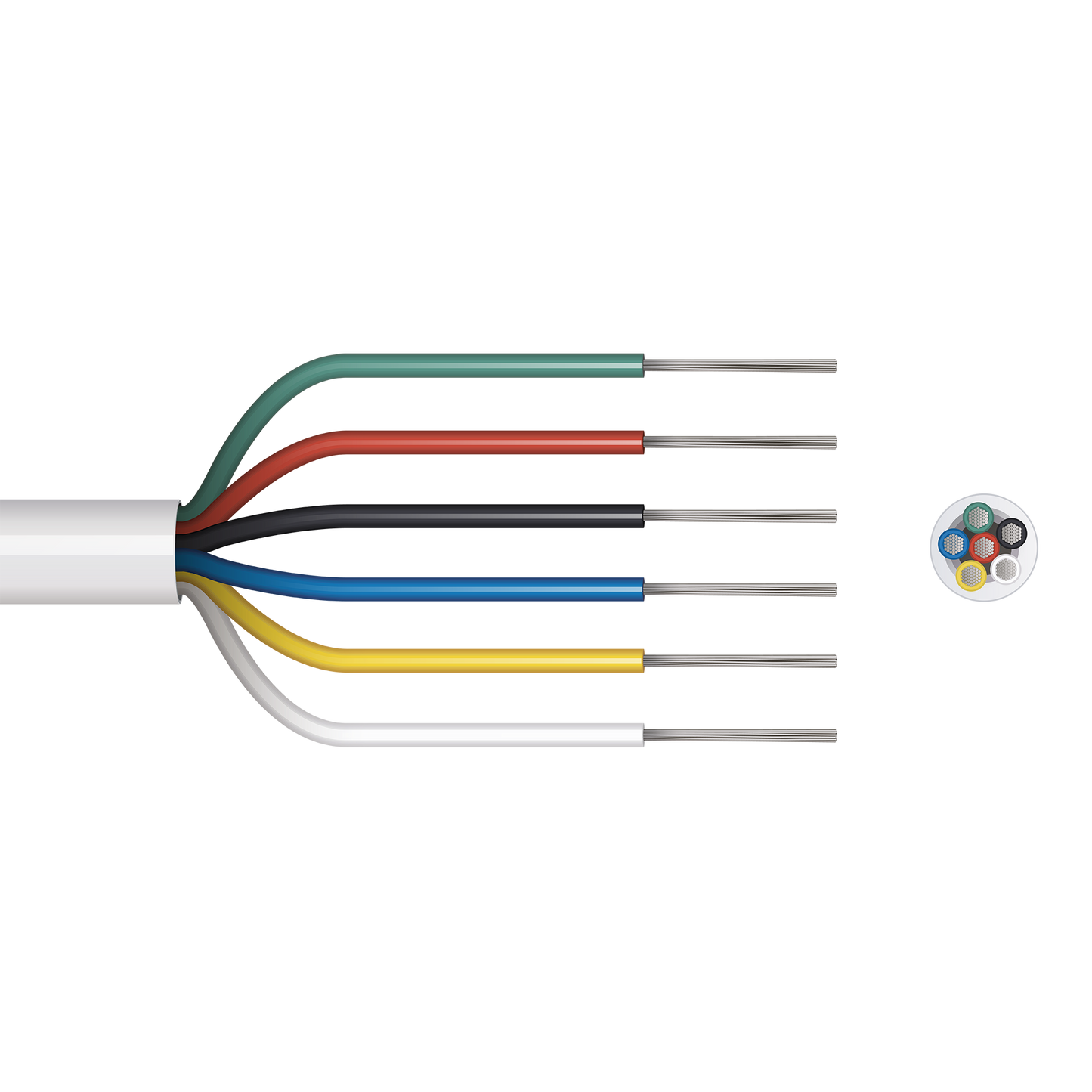 Pitacs 6 Core Alarm Cable