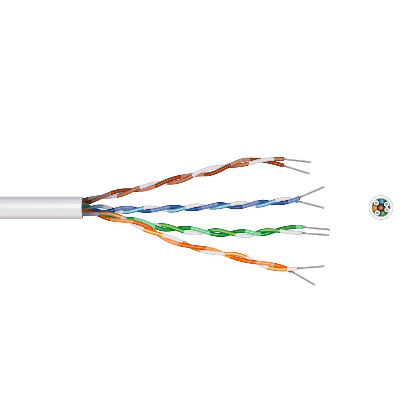 Pitacs 8 Core 4 Pair Telephone Flex Cable