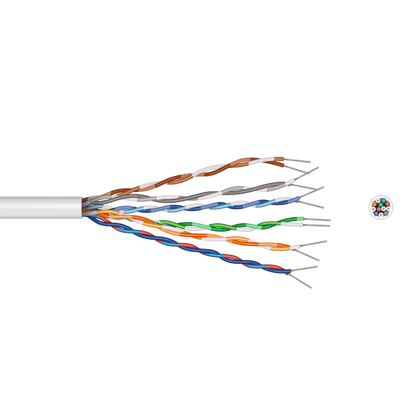 Pitacs 12 Core 6 Pair Telephone Flex Cable
