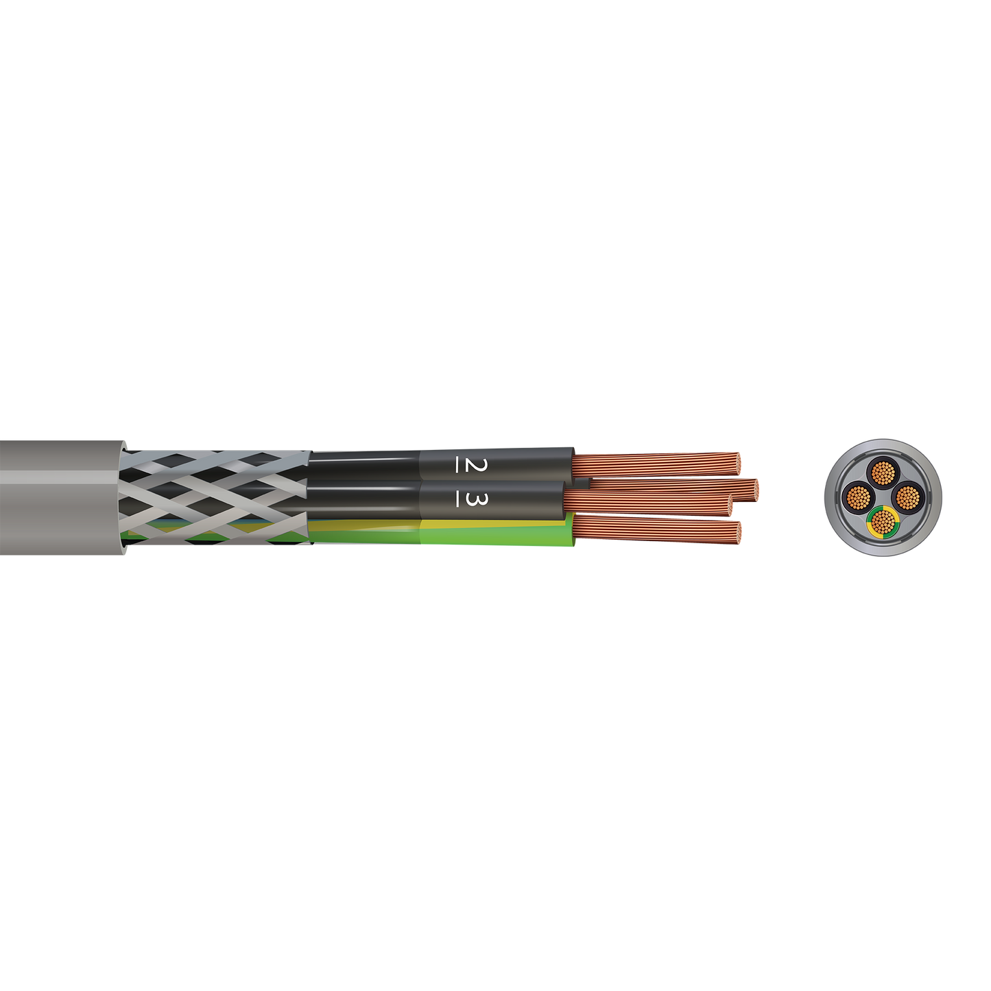 Pitacs P4CY 4 Core CY Control Flex Cable
