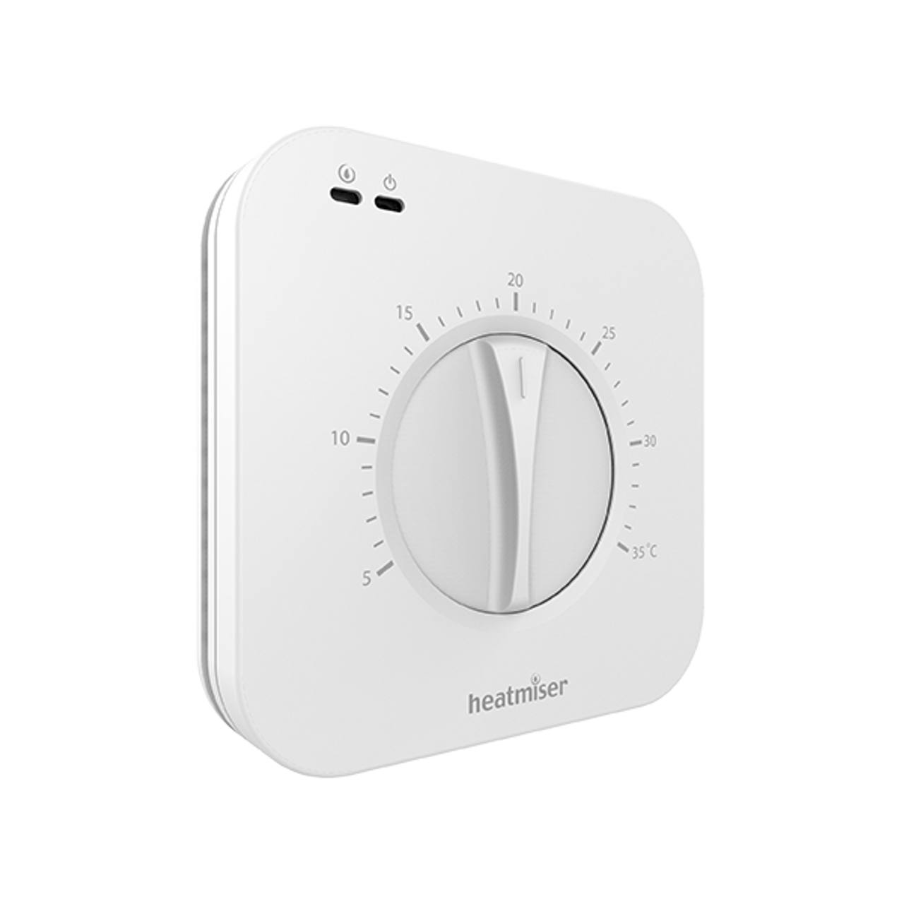 Heatmiser DS1 V2 Surface Mount Dial Thermostat