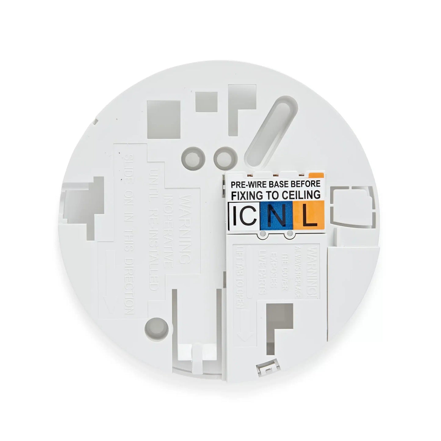 HiSPEC Interconnectable Fast Fix Mains Heat Detector with 9V Battery Backup