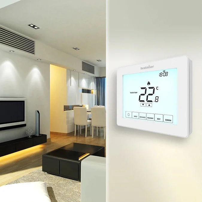 Heatmiser Touch-E Touch Screen Floor Heating Thermostat