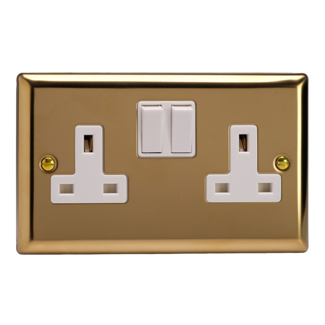Varilight 13A Double Pole Switched Socket