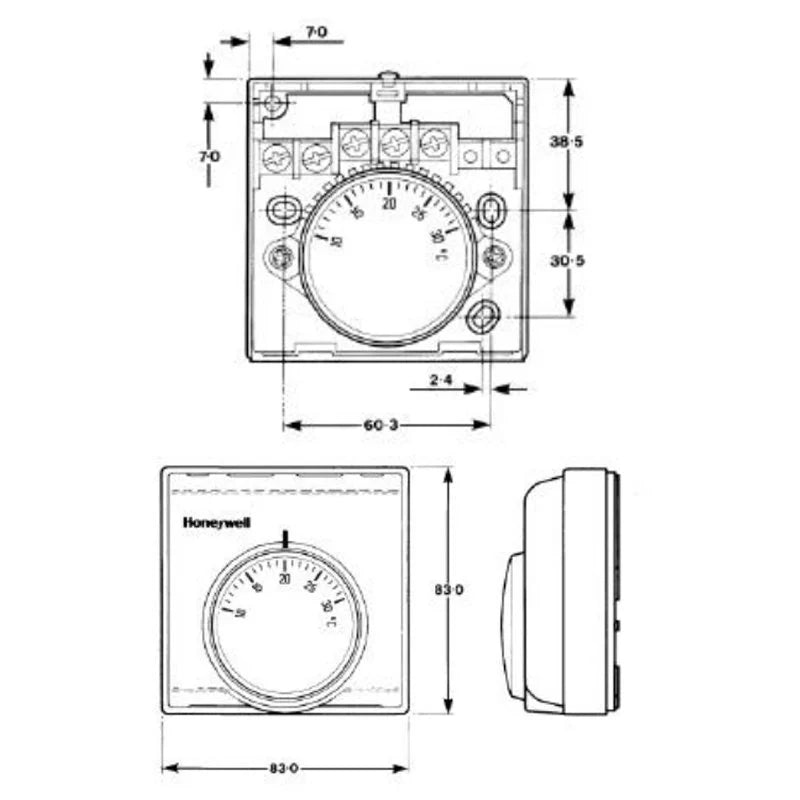 Honeywell Home Room Stat 10-30C - T6360B1028