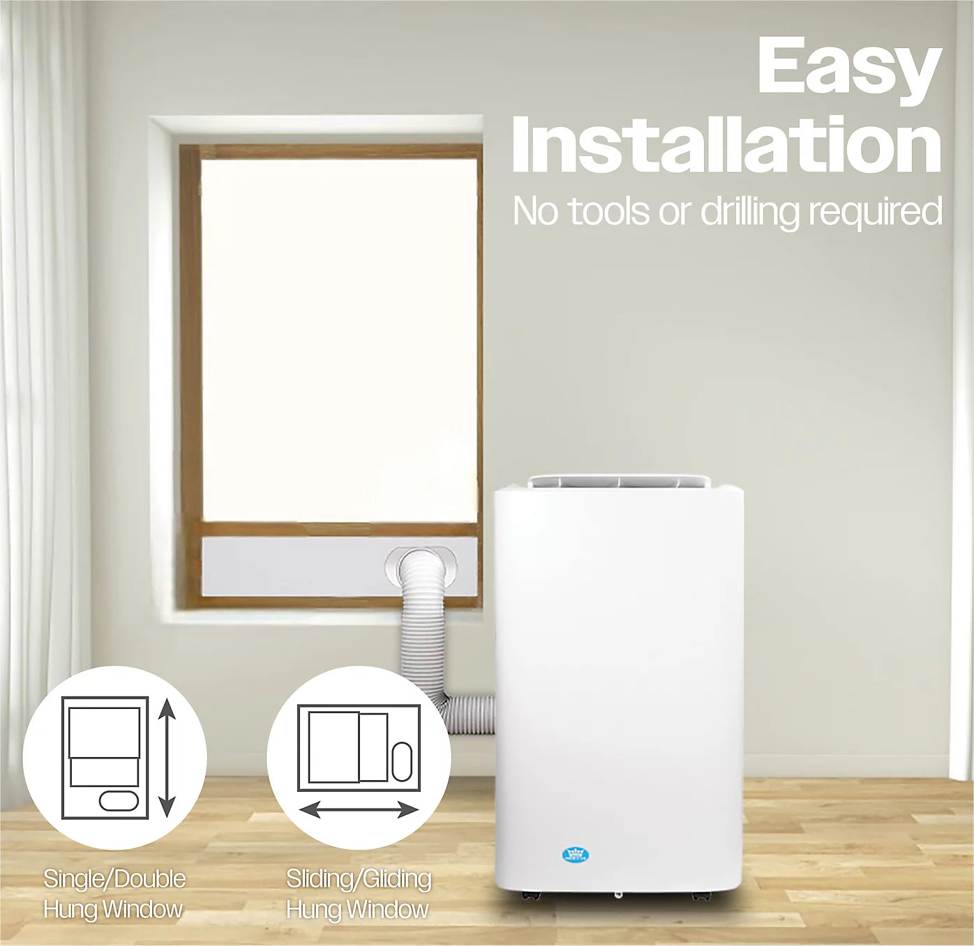 Prem-i-Air Portable Air Conditioning Unit White 12,000BTU Wifi Control