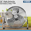 Status 18" Power Floor Fan Chrome