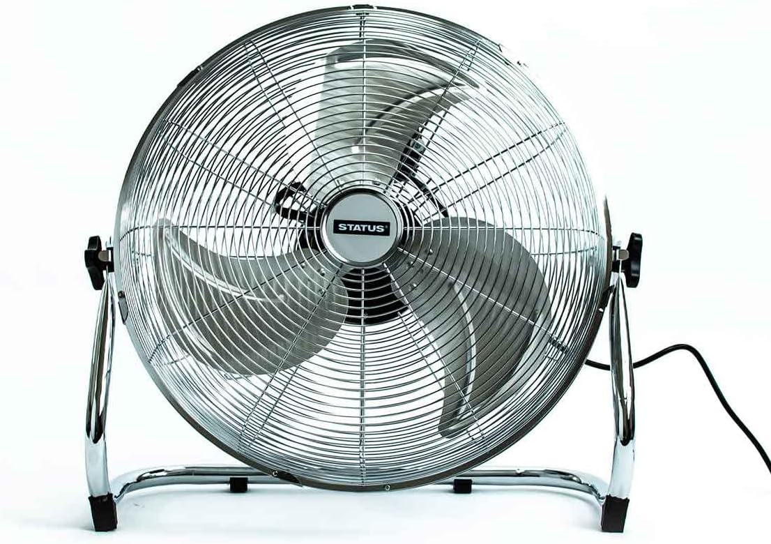 Status 18" Power Floor Fan Chrome