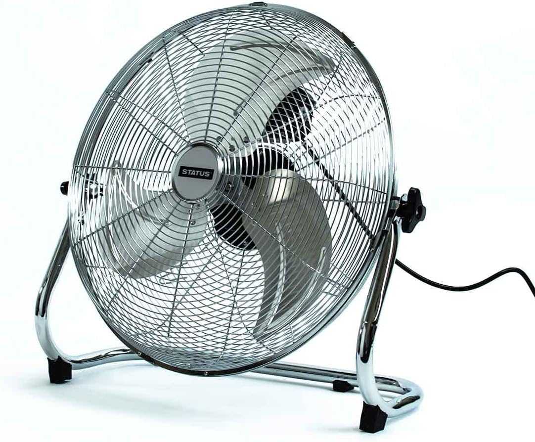 Status 18" Power Floor Fan Chrome