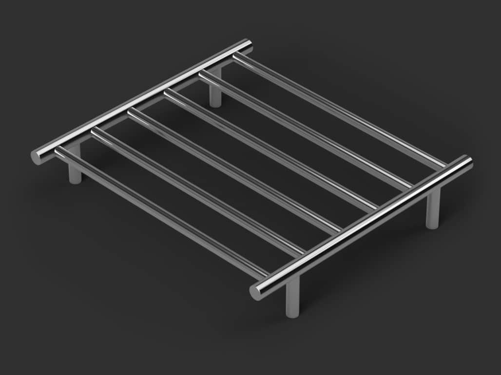Warmup Anise Straight Round Ladder Towel Rail