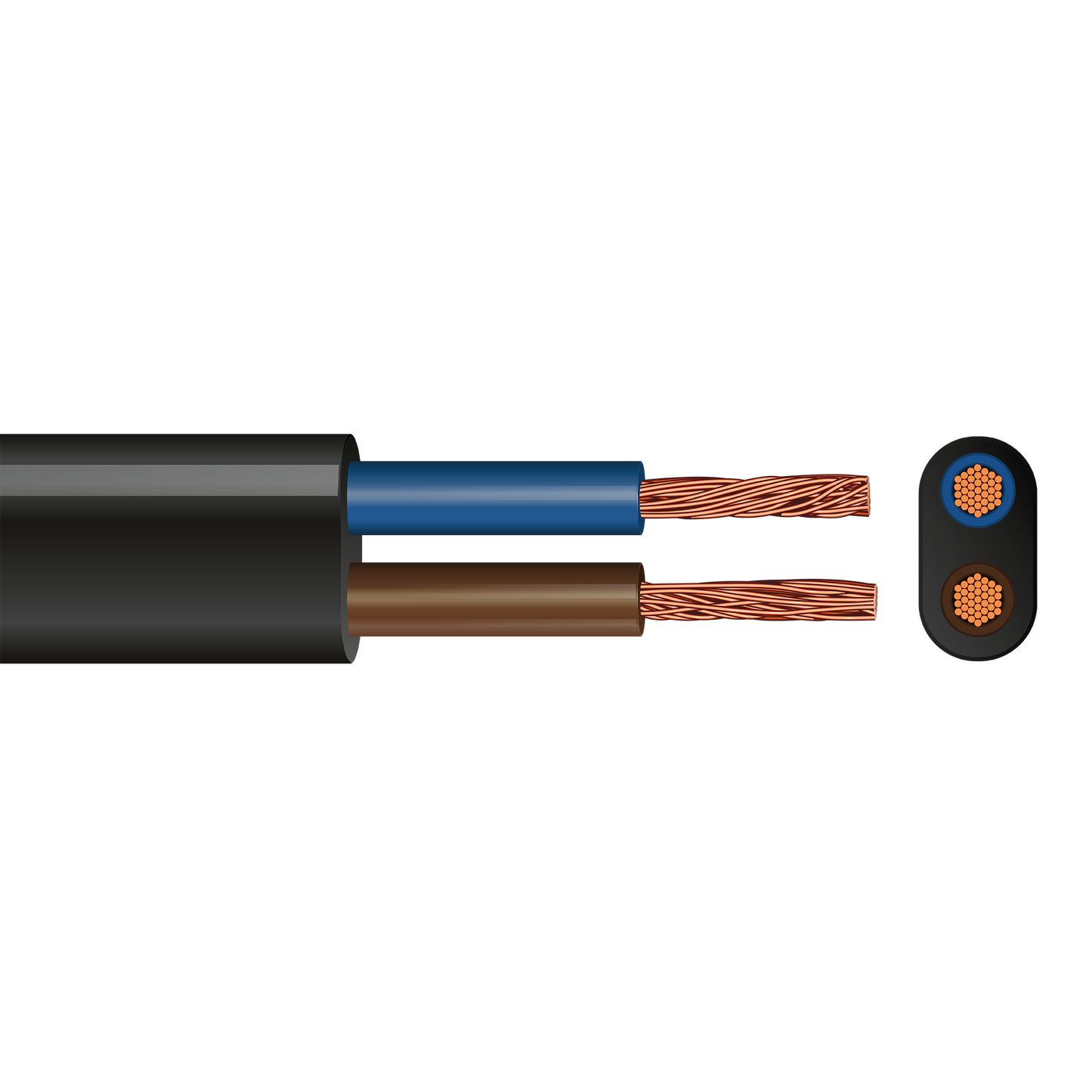 Pitacs 2192Y 2 Core Flat Flex Cable