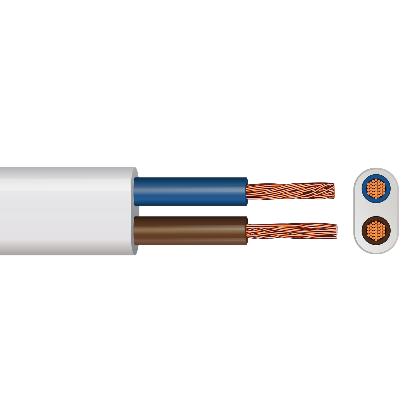 Pitacs 2192Y 2 Core Flat Flex Cable
