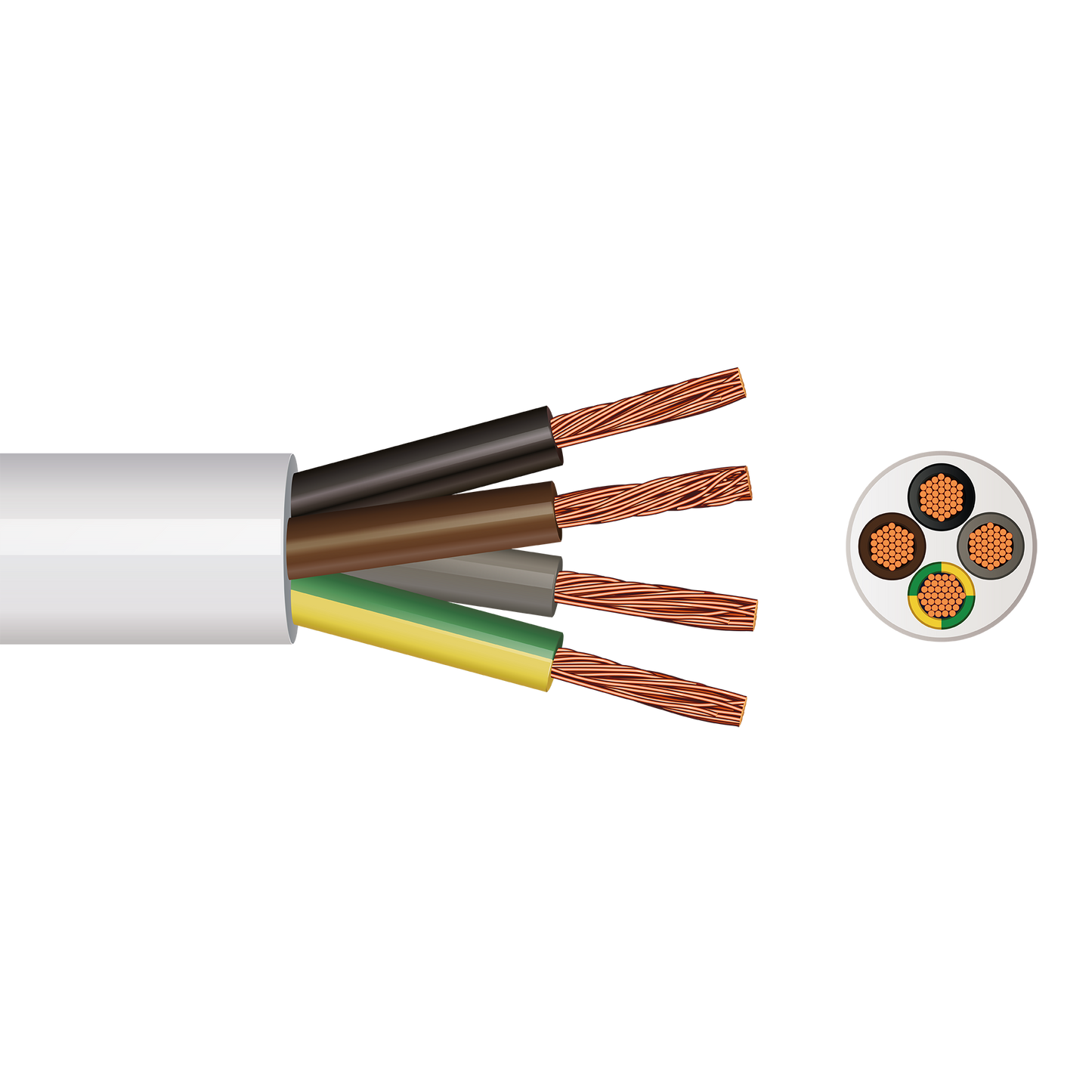 Pitacs 3094Y 4 Core Heat Resistant Flex Cable