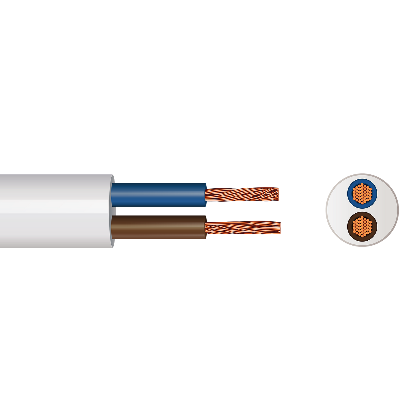 Pitacs 3182Y 2 Core Round Flex Cable