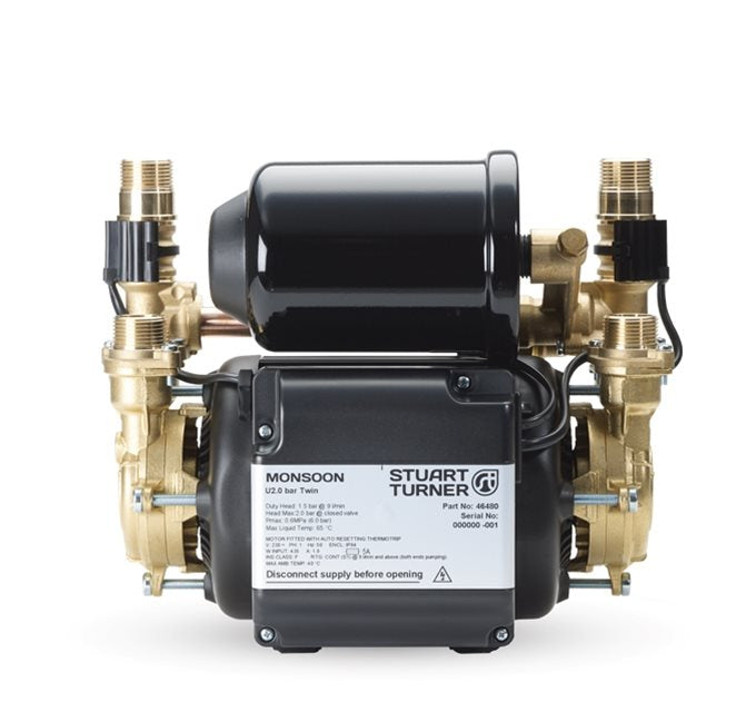 Stuart Turner Monsoon Universal 2.0 bar Twin Shower Pump