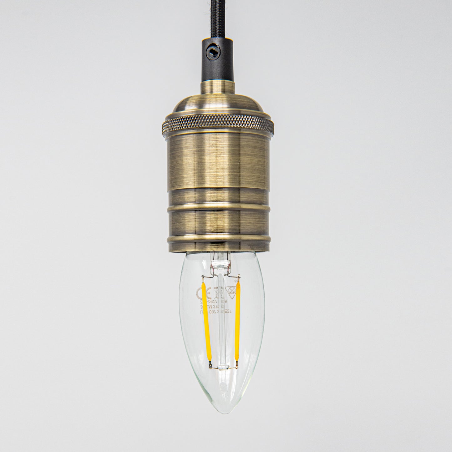 TIME LED Antik E27 Vintage Pendant Light Fitting