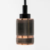TIME LED Antik E27 Double Textured Pendant Light Fitting