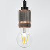 TIME LED Antik E27 Double Textured Pendant Light Fitting