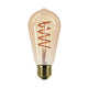 TIME LED Antik Straight Sided Teardrop 6W E27 COB Dimmable LED Filament Lamp (Gold)