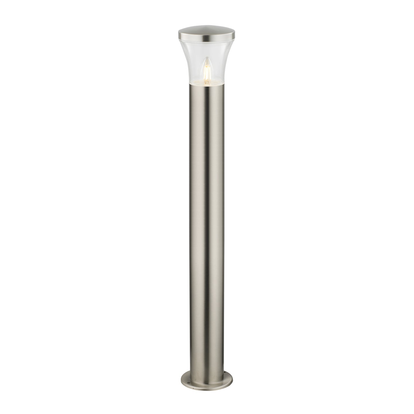 TIME LED Landscape Stainless Steel E27 Garden Bollard Light Fitting