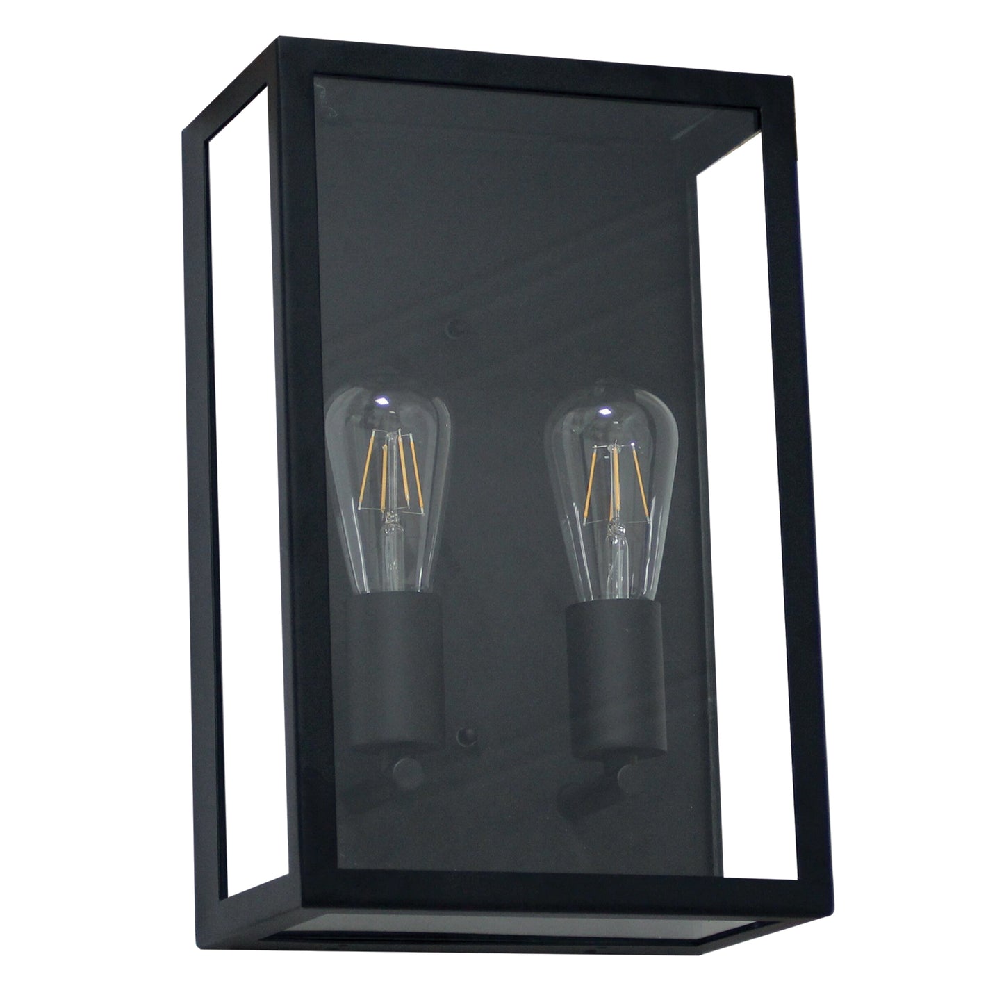 TIME LED Landscape Double E27 Garden Wall Sconce Fitting