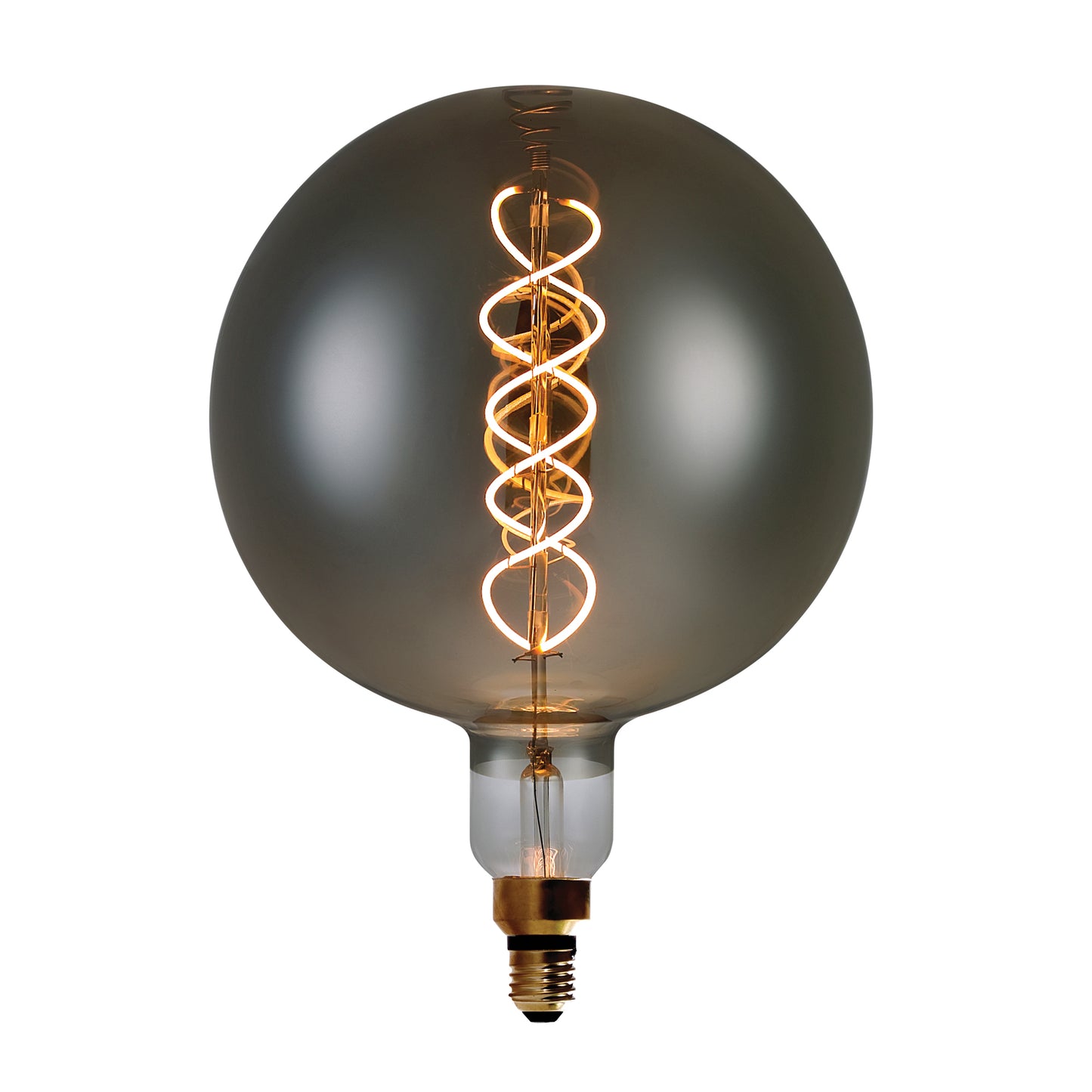 TIME LED Antik Large Globe 6W E27 COB Dimmable LED Filament Lamp (Graphite)