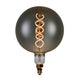 TIME LED Antik Large Globe 6W E27 COB Dimmable LED Filament Lamp (Graphite)