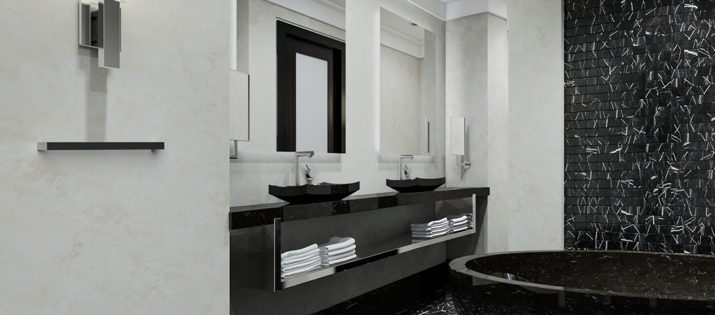 Warmup Burdock Dual Attachment Single Square Bar Towel Rail