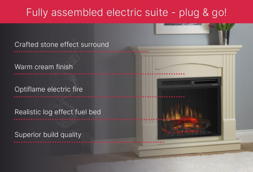 Dimplex Chadwick Electric Fireplace Suite