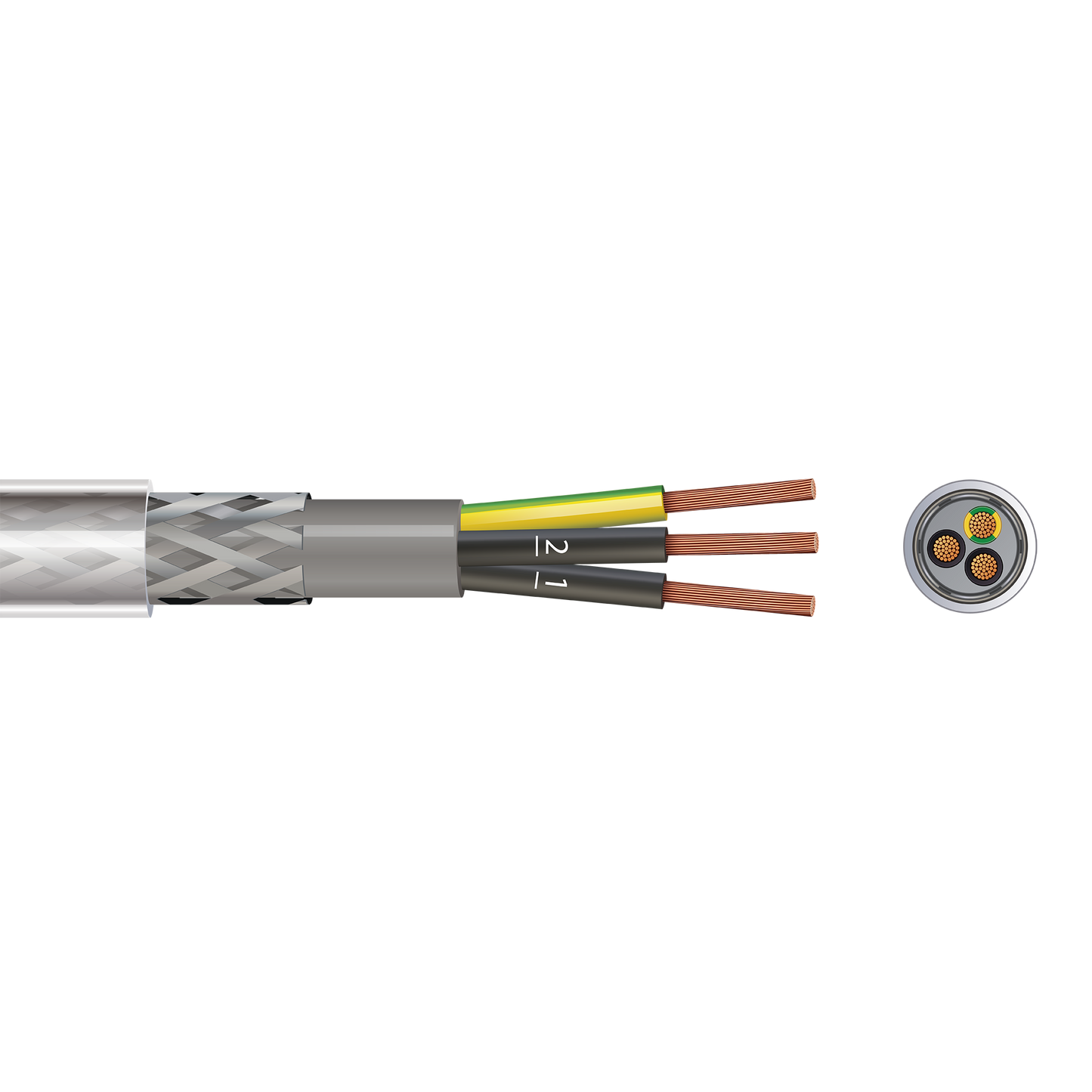 Pitacs P3SY 3 Core SY Control Flex Cable