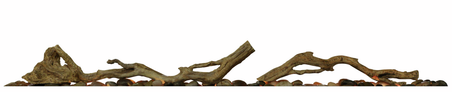 Dimplex Driftwood and River Rock Accessory for Linear Fireplace
