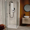 Triton ENlight® Thermostatic Electric Shower with Black UNIQ® Kit