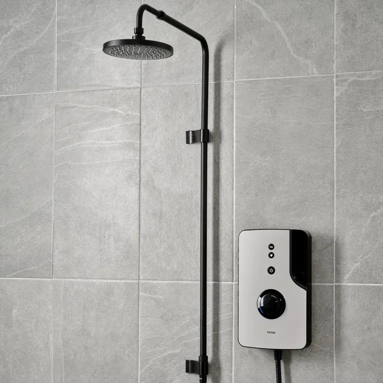 Triton ENlight® Thermostatic Electric Shower with Black UNIQ® Kit