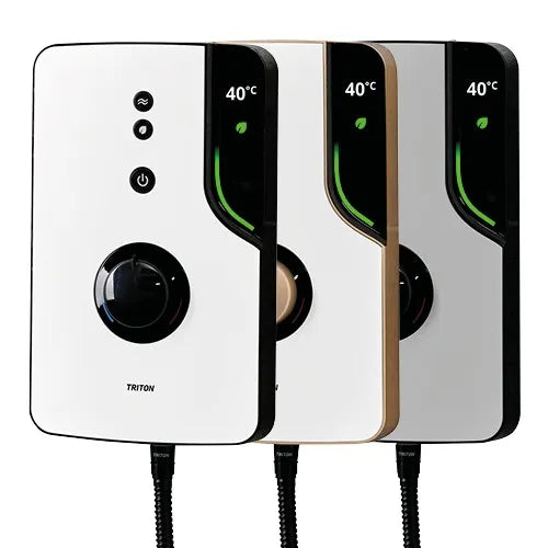 Triton ENlight® Thermostatic Electric Shower with Black UNIQ® Kit