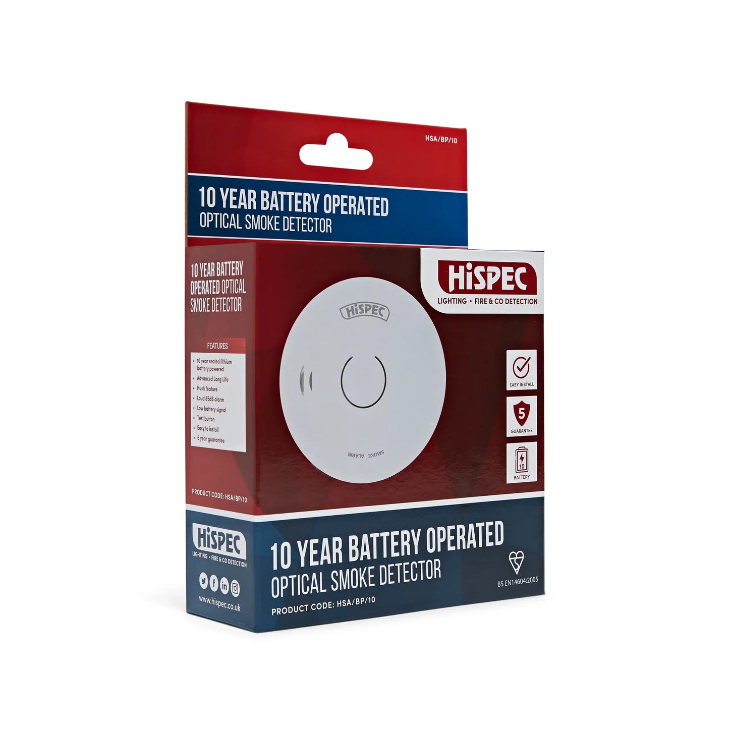 HiSPEC Battery Smoke Detector