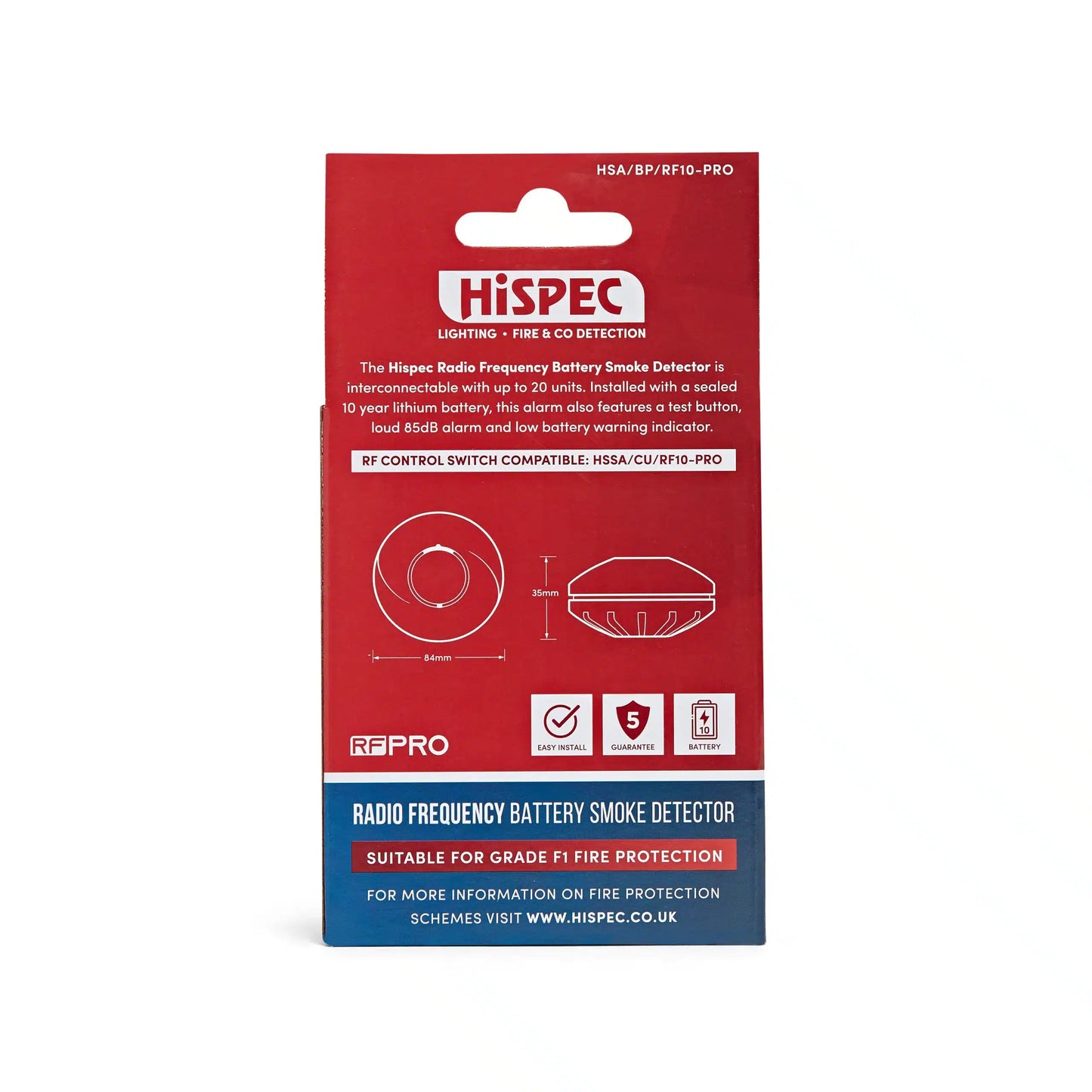 HiSPEC Battery RF Smoke Detector