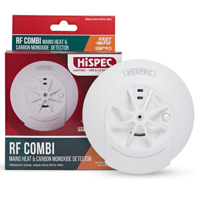 HiSPEC RF Combi Fast Fix Mains Heat & Carbon Monoxide Detector