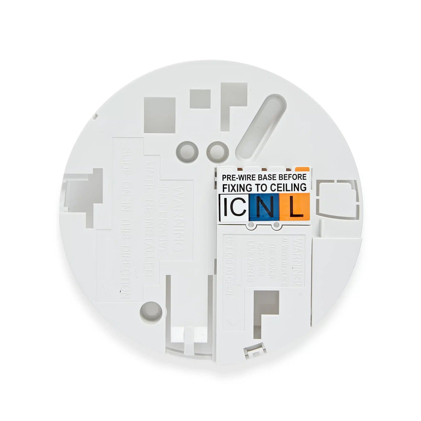 HiSPEC Interconnectable Fast Fix Mains Smoke Detector with 9V Battery Backup