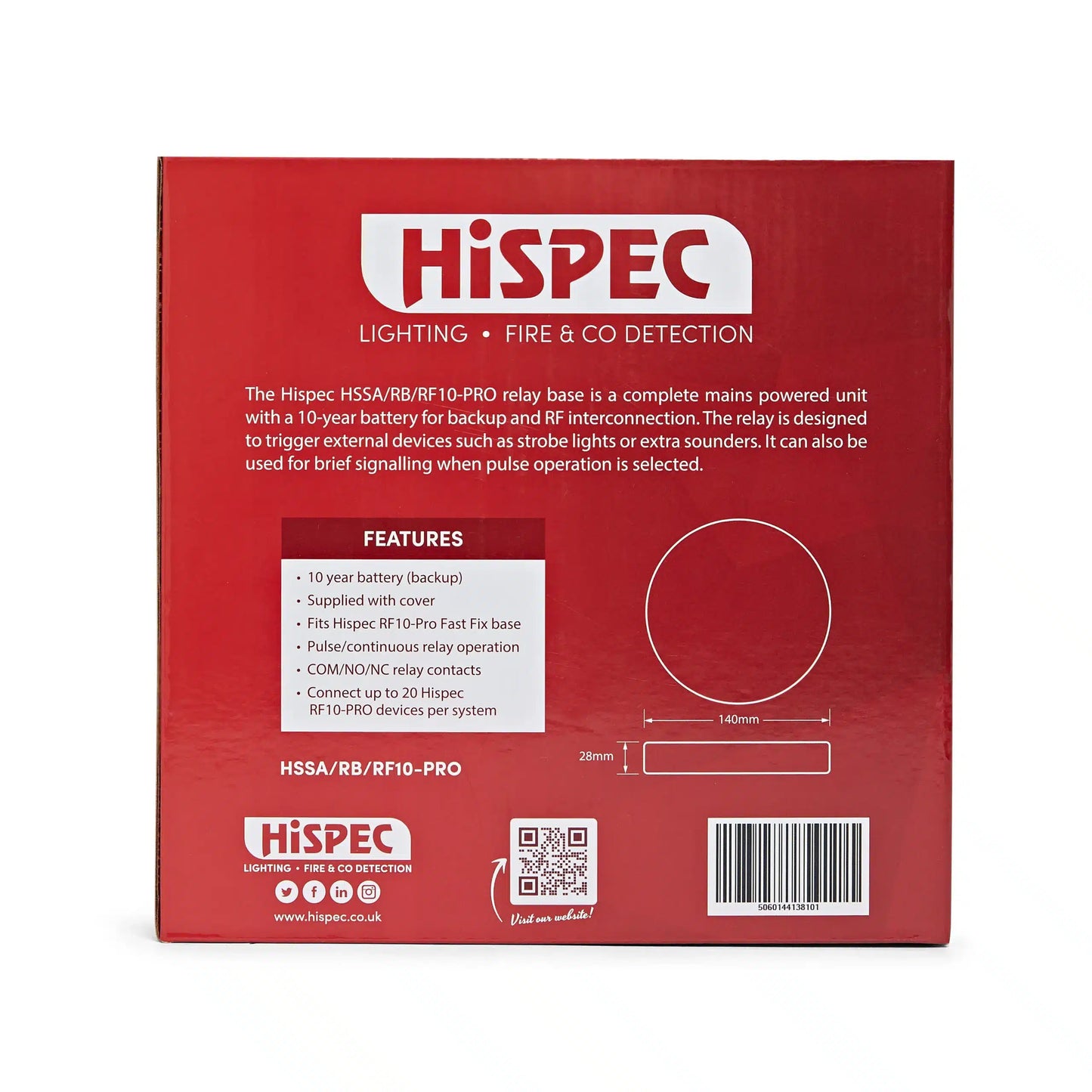HiSPEC Mains Relay Base RF10 Pro