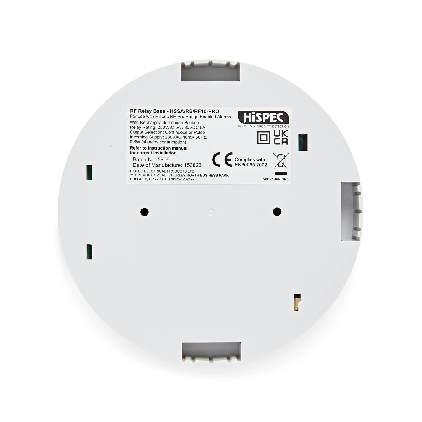 HiSPEC Mains Relay Base RF10 Pro