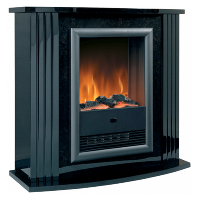 Dimplex Mozart Black Optiflame Electric Fire Suite