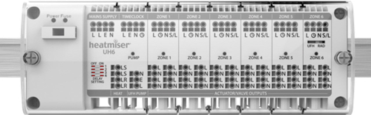 Heatmiser 230V 6 Zone Wiring Centre
