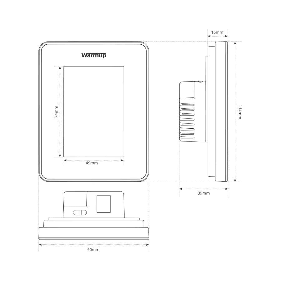 Warmup 7iE Matter Compatible WiFi Thermostat