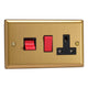 Varilight 45A Cooker Panel with 13A Double Pole Switched Socket Outlet