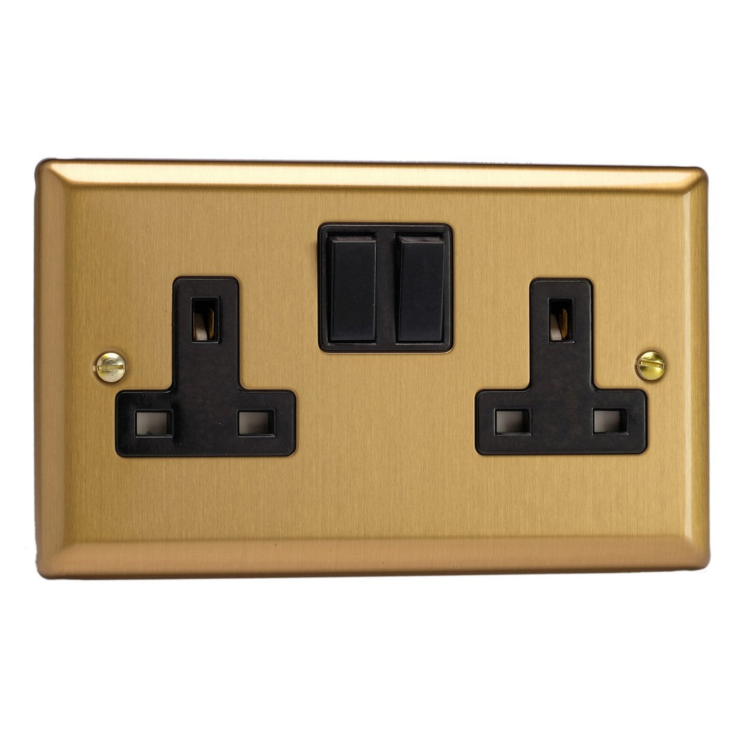 Varilight 13A Double Pole Switched Socket