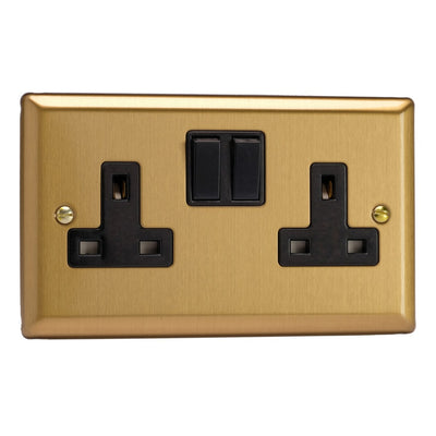 Varilight 13A Double Pole Switched Socket